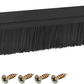 Door Bottom Brush Draft Excluder Seal Strip 900mm Black H-Shape Aluminium