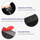 Door Bottom Brush Draft Excluder Seal Strip 900mm Black H-Shape Aluminium