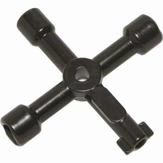 4 Way Utility Key Radiator Bleed Gas Electric Meter Stop Cock Tool