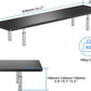 Computer Monitor Stand Metal Riser Laptop Printer PC Desk Adjustable Height