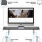 Computer Monitor Stand Metal Riser Laptop Printer PC Desk Adjustable Height