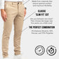 Mens Slim Fit Stretch Trousers Comfortable Work Casual Pants W29/L34