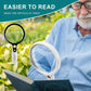 Large LED Magnifying Glass 10X 20X 45X Lighted Handheld for Reading & Coins