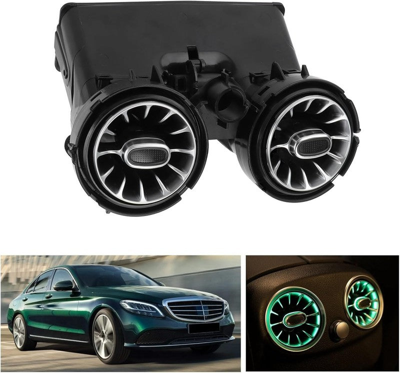 64-Color LED Rear Air Vent Ambient Light Kit for C GLC W205 X253 20192021