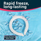 Reusable Ice Cooling Neck Ring Wrap  Stay Cool Relief from Heat, Tap Water Use