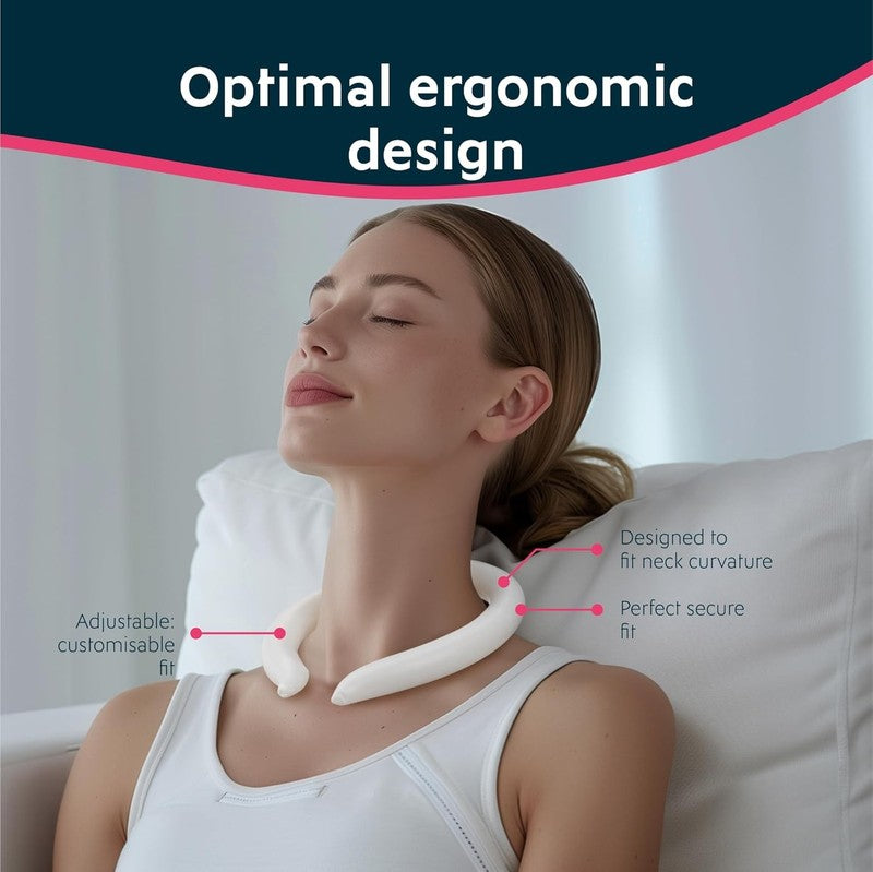 Reusable Ice Cooling Neck Ring Wrap  Stay Cool Relief from Heat, Tap Water Use