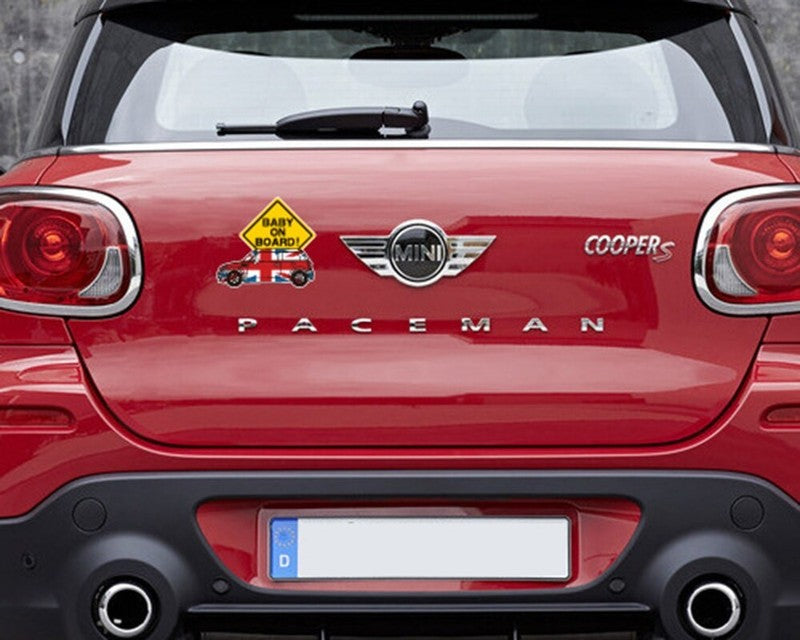 Baby on Board Sticker for MINI Vehicle Decals Child Safety Sticker Car Vehicle
