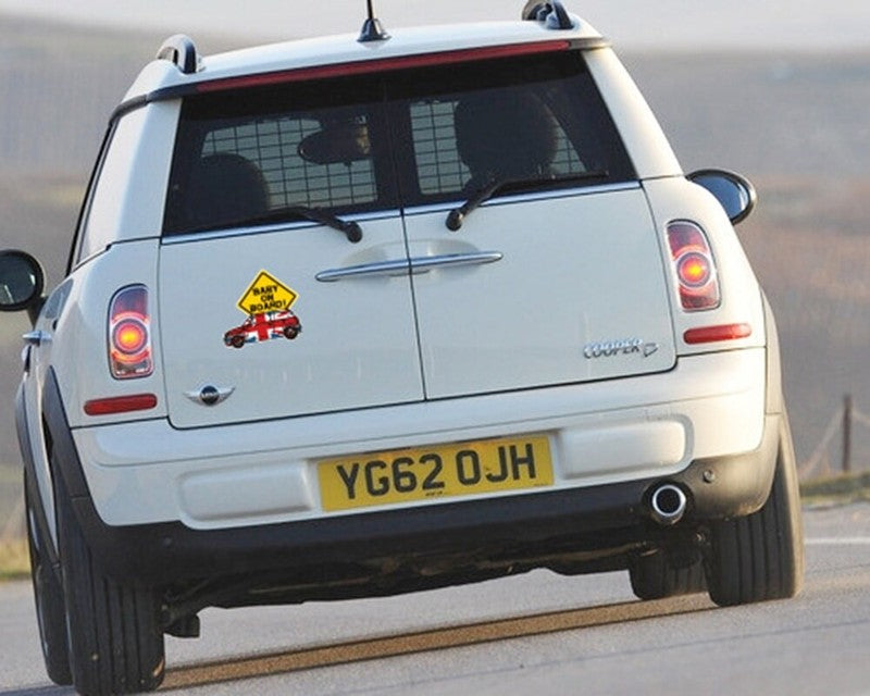 Baby on Board Sticker for MINI Vehicle Decals Child Safety Sticker Car Vehicle