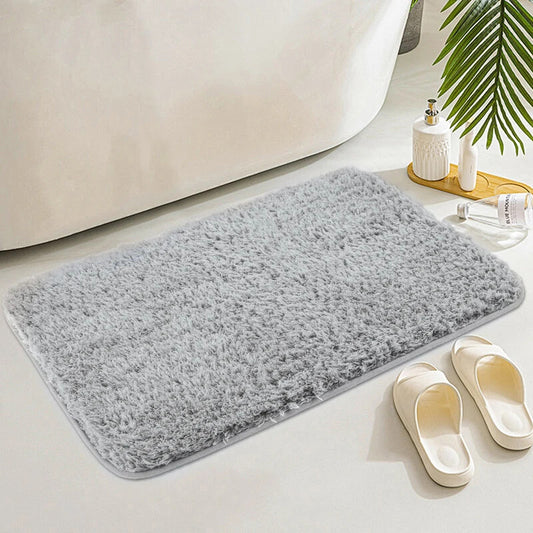 Non Slip Bath Mat Bathroom Rugs Water Absorbent Toilet Pedestal Mats 80 X 50cm