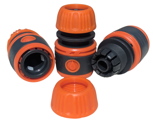 1/2'' Garden Water Hose Pipe Tap Connector Conection Fitting Adaptor 3Pc