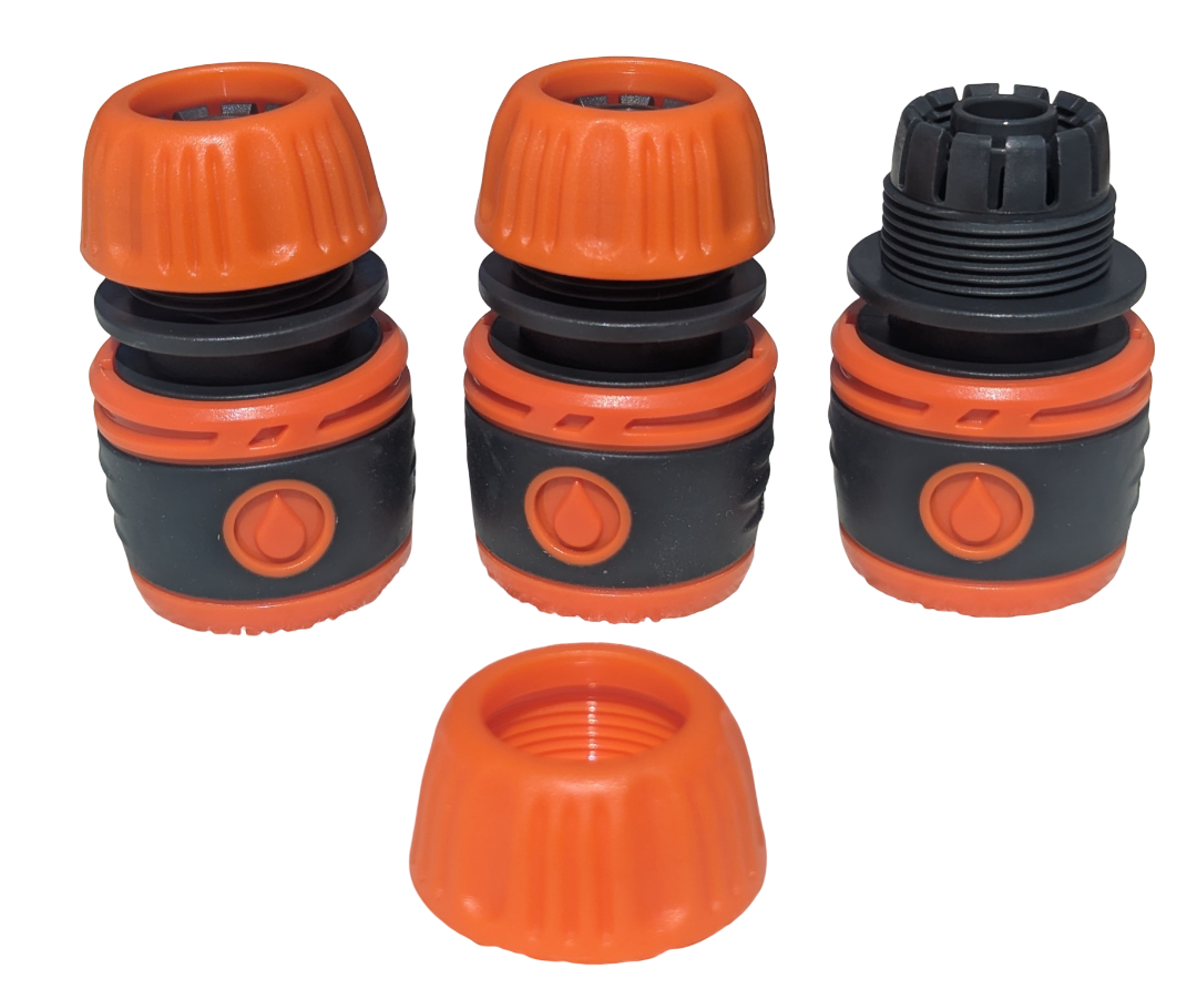 1/2'' Garden Water Hose Pipe Tap Connector Conection Fitting Adaptor 3Pc