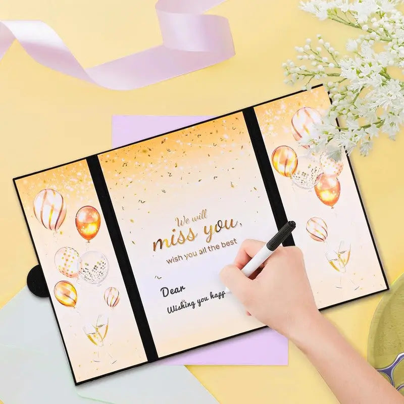 Leaving Guest Book Hardcover Farewell Signing Book Going Away Retirement Gift Unbranded