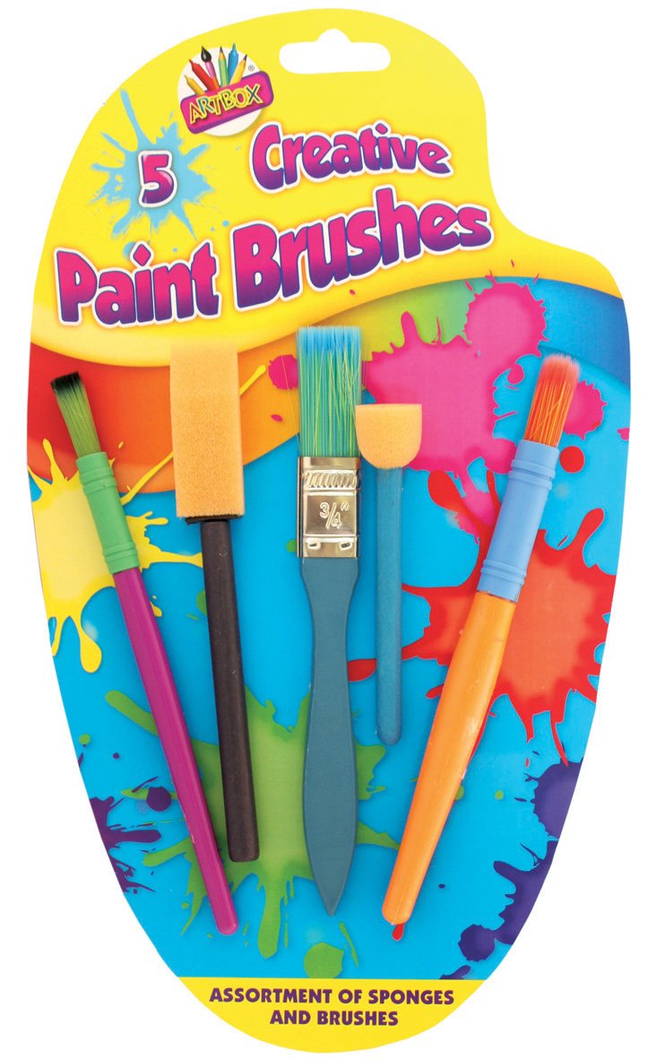 5Pcs Kids Paint Brushes Sponge Painting Brush Tool Set for Children Toddlers Hot