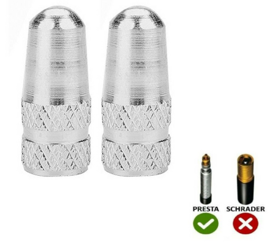 Bike Air Valve Cap Dust Cover Presta Road Mountain Bicycle Cycling 2pcs Durable