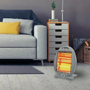 Elpine Halogen Heater 800W Electric Portable Space Room Heating Appliance Grey Elpine