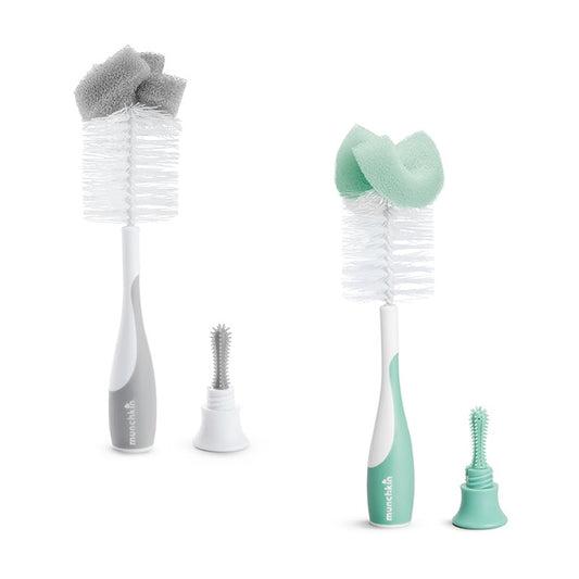Munchkin Baby Newborn Bottle Valve and Teat Brush Cleaning