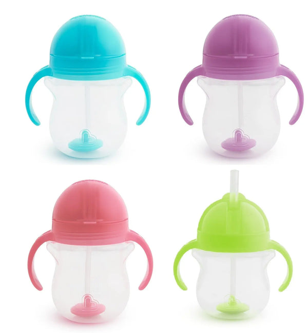 Munchkin Baby Trainer Drink Drinking Click Lock Tip & Sip Straw Cup 207ml Munchkin