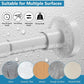 Extendable Shower Curtain Rod 48-82CM No Drill Adjustable Tension Pole White