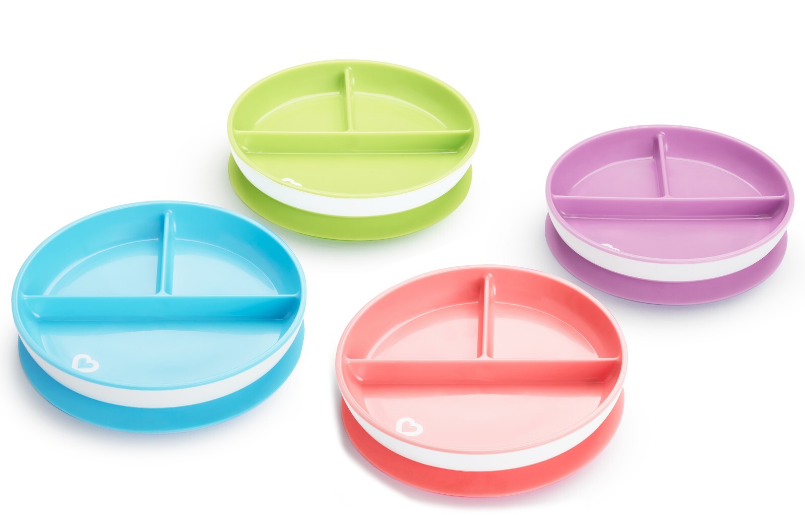 Munchkin Baby Toddler Stay Put Divided Suction Feeding Meal Plate 6m+ Munchkin