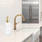 Glass Soap Dispensers Set 2pcs 17oz Clear Pump Bottles for Kitchen Bathroom