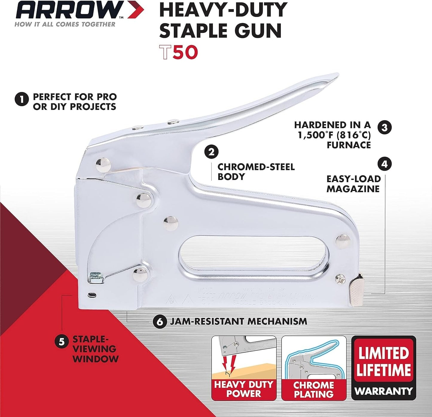 Arrow AT50 Heavy Duty Staple Gun