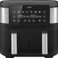 Logik Air Fryer Dual Basket 7.2L L72AFB23 Black Silver Large Capacity Cooker
