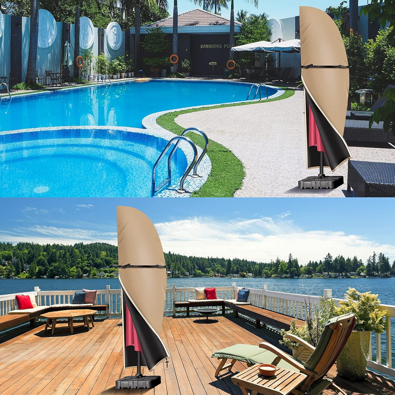 Garden Parasol Covers Outdoor Patio Umbrella Cover Waterproof Anti UV 420D