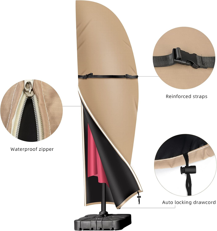 Garden Parasol Covers Outdoor Patio Umbrella Cover Waterproof Anti UV 420D