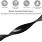 Kitchen Silicone Stove Counter Gap Cover Filler Range Strips Oven 50cm 2Pcs