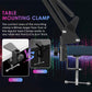 USB Gaming Microphone PC Cardioid Condenser Mic Kit RGB Boom Arm Mute Streaming