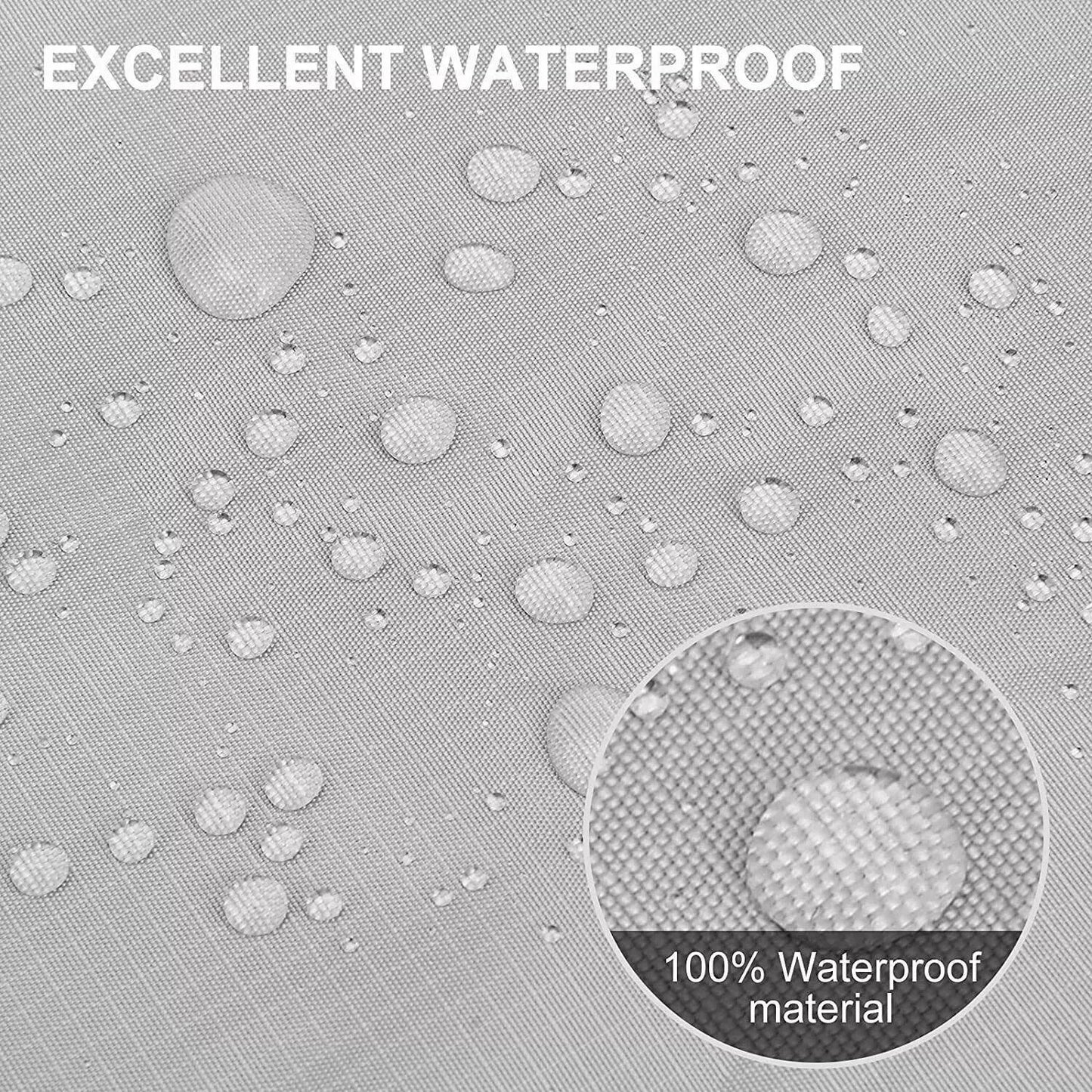 Garden Umbrella Cover Waterproof Parasol Silver fit up to 190*50*30cm