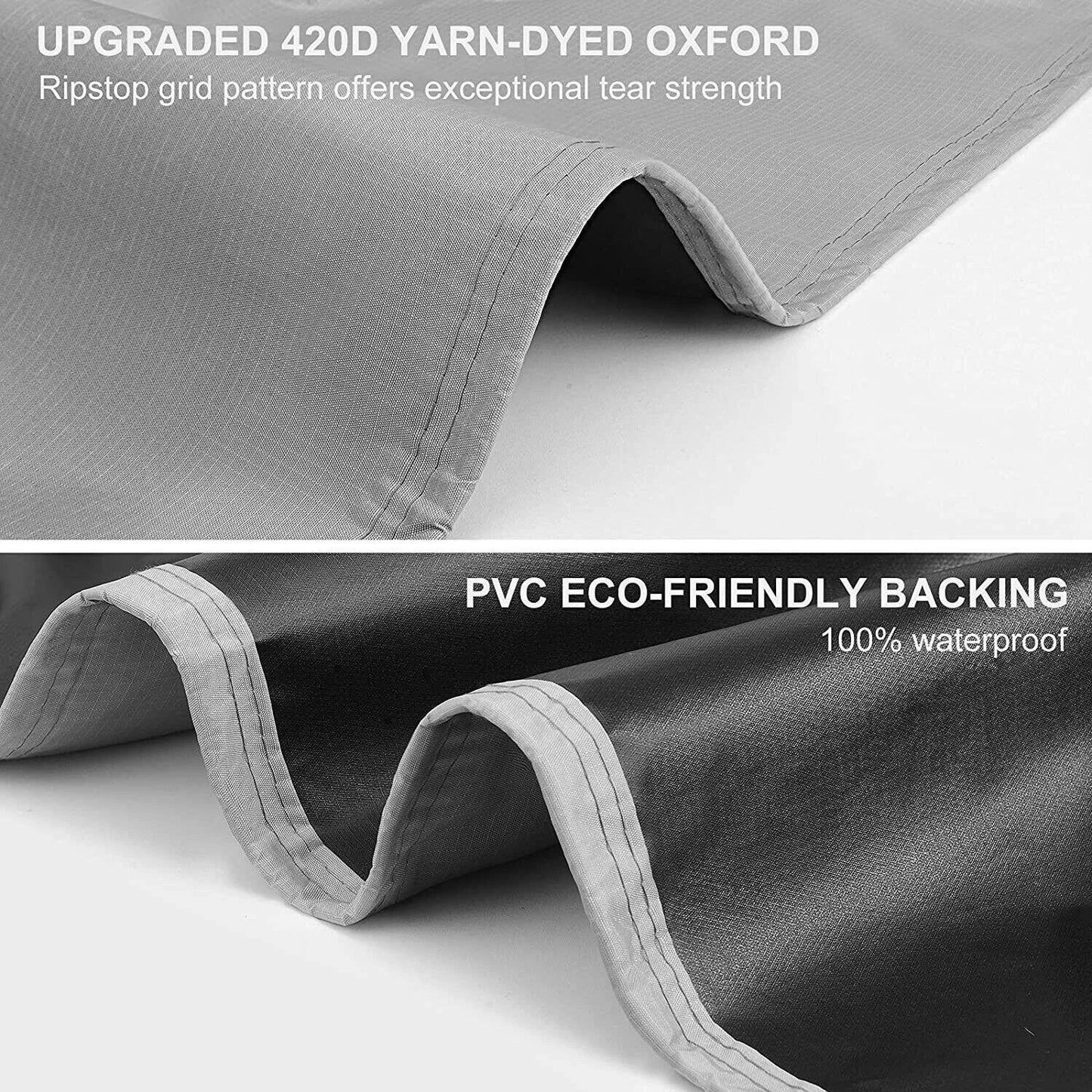 Garden Umbrella Cover Waterproof Parasol Silver fit up to 190*50*30cm