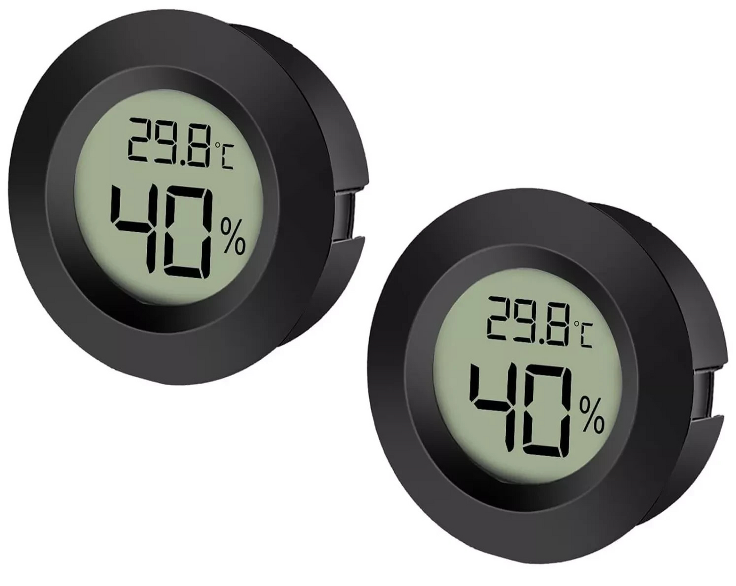 2Pack LCD Digital Hygrometer Thermometer Indoor Temperature Humidity Gauge