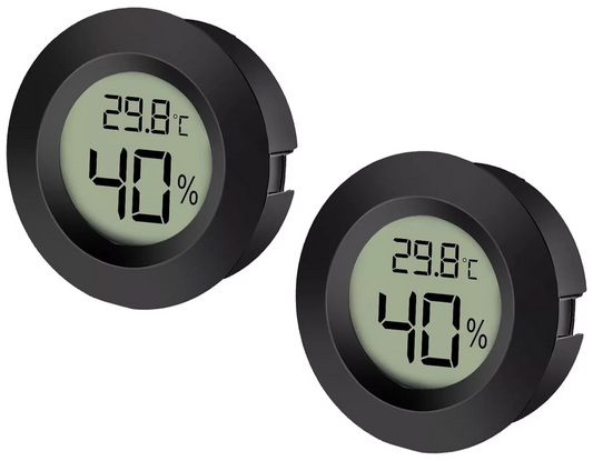 2Pack LCD Digital Hygrometer Thermometer Indoor Temperature Humidity Gauge