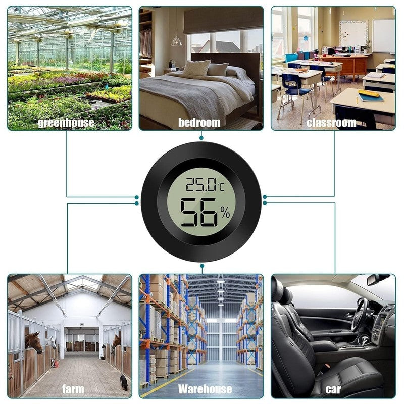 2Pack LCD Digital Hygrometer Thermometer Indoor Temperature Humidity Gauge
