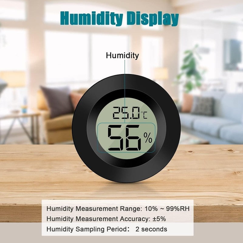 2Pack LCD Digital Hygrometer Thermometer Indoor Temperature Humidity Gauge