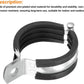 8Pcs Pipe Strap Split Ring Hanger 60mm Rubber Cushion Support Bracket Clamps