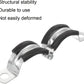 8Pcs Pipe Strap Split Ring Hanger 60mm Rubber Cushion Support Bracket Clamps