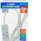 Extension Lead Electric Cable Mains Power 1 2 3 4 6 8 10 Gang Way UK Plug Socket