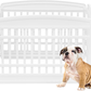 Dog Run 4 Panel Puppy Rabbit Enclosure Indoor Outdoor Pet Fence Modular White