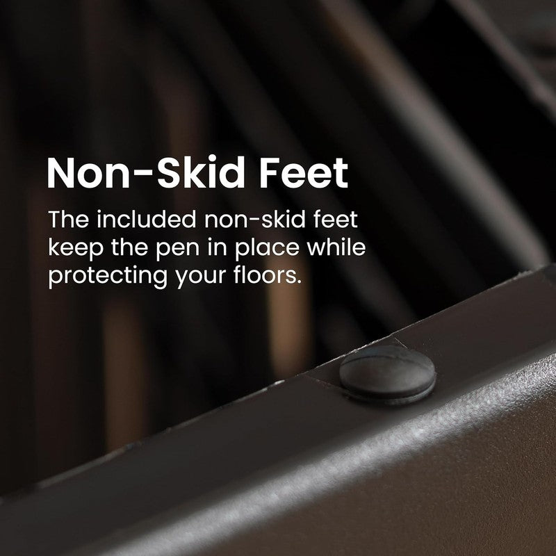 Dog Run 4 Panel Puppy Rabbit Enclosure Indoor Outdoor Pet Fence Modular White