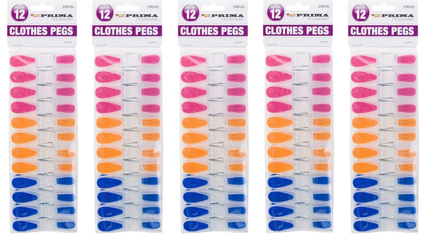 Clothes Pegs Laundry Airer Washing Line Clips Peg Windproof Plastic 60Pc