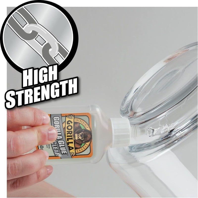 Gorilla Glue Clear 110ml All Purpose Strong Adhesive Wood Metal Ceramic Glass