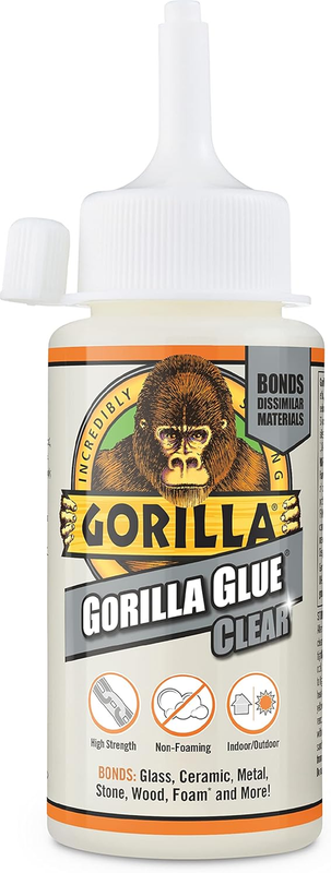 Gorilla Glue Clear 110ml All Purpose Strong Adhesive Wood Metal Ceramic Glass