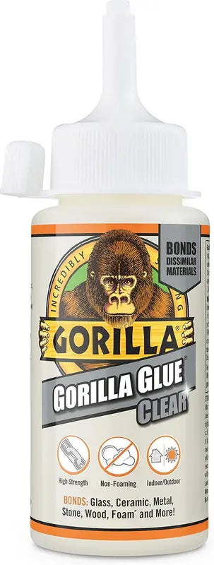 Gorilla Glue Clear 110ml All Purpose Strong Adhesive Wood Metal Ceramic Glass Gorilla