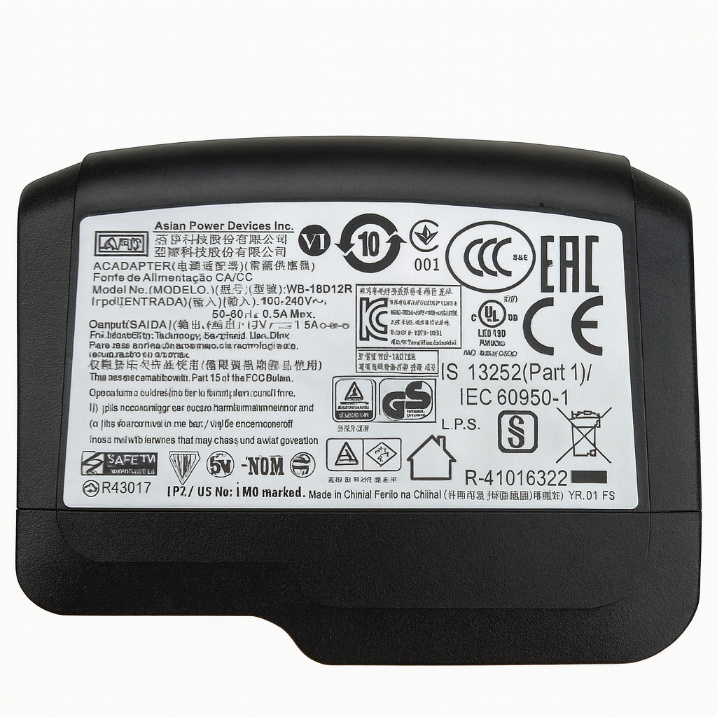 12V 1.5A Power Supply Adapter WB-18D12R Charger Power Devices AC DC Plug 1.8m