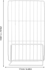 2Pcs Refrigerator Shelf Dividers Mesh Partition Freezer Closet Organizer White