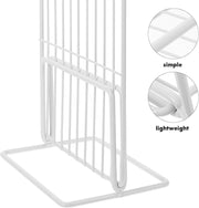 2Pcs Refrigerator Shelf Dividers Mesh Partition Freezer Closet Organizer White