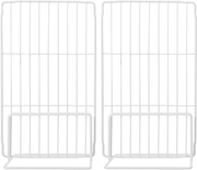 2Pcs Refrigerator Shelf Dividers Mesh Partition Freezer Closet Organizer White
