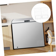 2Pcs Refrigerator Shelf Dividers Mesh Partition Freezer Closet Organizer White